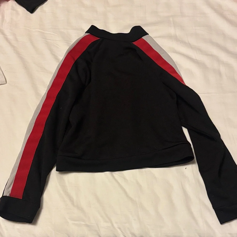 Pinc Premium Black and Red Kids Jacket